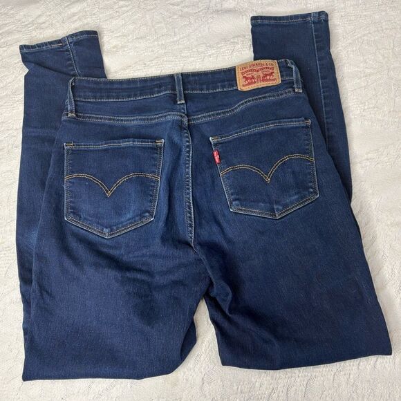 Levi's 721 High Rise Skinny Women's Jeans Dark Wash Indigo Blue - Picture 4 of 5